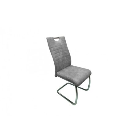 AS105 étkezőszék króm láb cowboy szürke