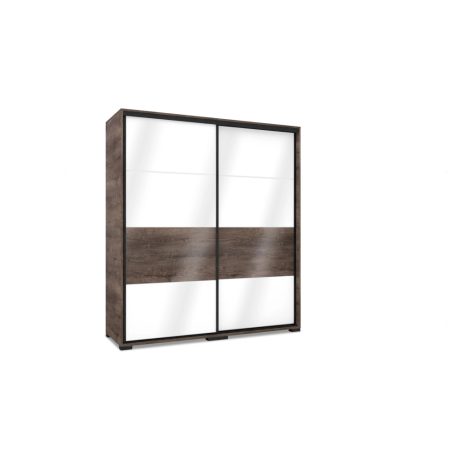 Alfa 120 cm tolóajtós magasfényű gardróbszekrény 