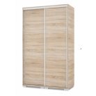 Alfa 120 cm tolóajtós gardróbszekrény, felső magasítóval (263 cm magasság)