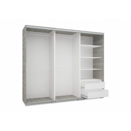 Alfa Extra 239 cm tolóajtós gardróbszekrény 