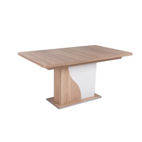 Annabella asztal 90x160/200 Sonoma-Rusztik fehér