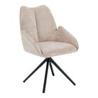 AS153 forgó karszék - bézs és szürke