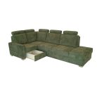 Bangkok L alakú, ágyazható sarokkanapé  