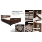 Bolero tömörfa ágykeret 160*200 ágyráccsal