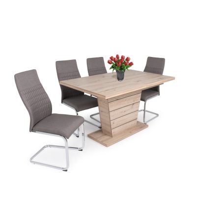 Bolton szánkótalpas étkezőszék több színben, króm vázzal