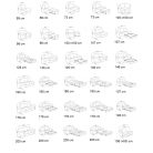 Savannah elemes sarokgarnitúra - szövettel