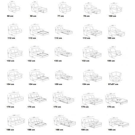 Vermont elemes garnitúra 3-1-1