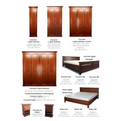 Concerto 1 ajtós ruhásszekrény polcos