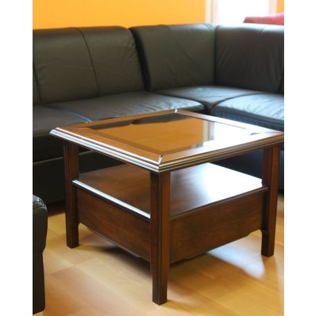 Elegant elemes szekrény 235 cm magas paliszander