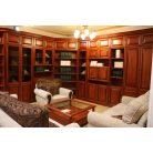 Elegant elemes szekrény 235 cm magas paliszander