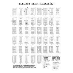 Elegant éjjeliszekrény, ajtós-polcos,  pácolt VK0K