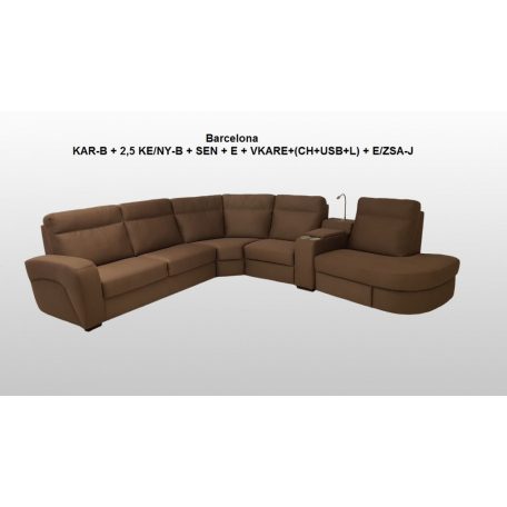 Barcelona elemes sarokkanapé 3-S-2
