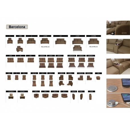 Madrid 3+1 garnitúra, ágyazható