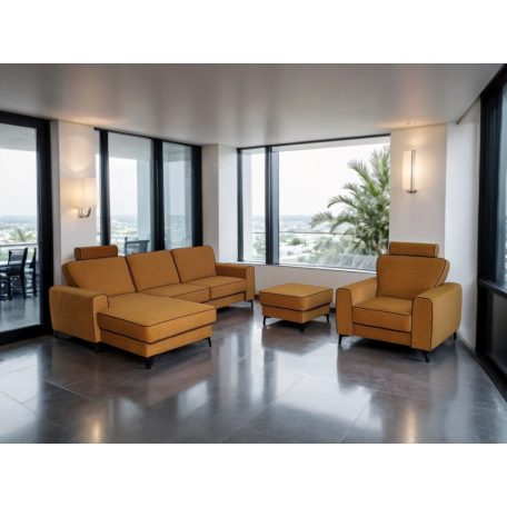 Portofino elemes sarokkanapé 12 cm magas lábbal