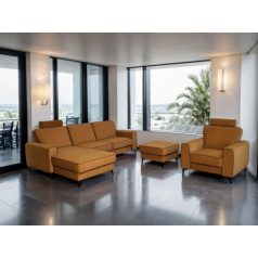 Portofino elemes sarokkanapé mustár