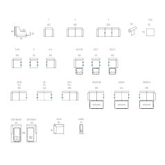 Portofino elemes sarokkanapé mustár