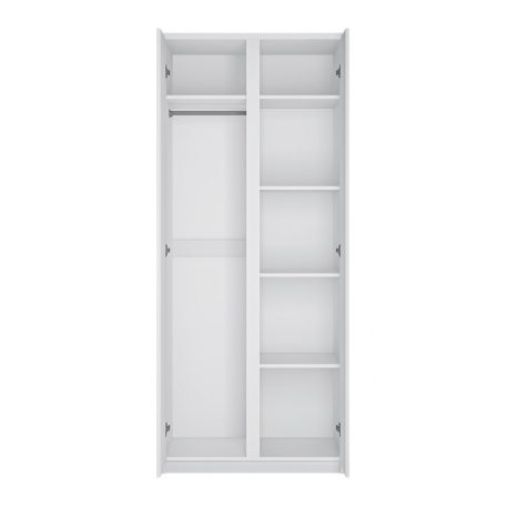Fribo  White FRIS02 2 ajtós ruhásszekrény