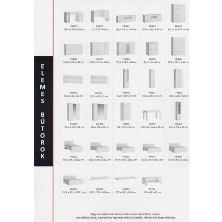 Fribo White FRIV01 Vitrin