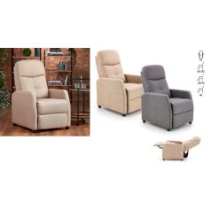 Comfort relax fotel beige vagy szürke szövet 
