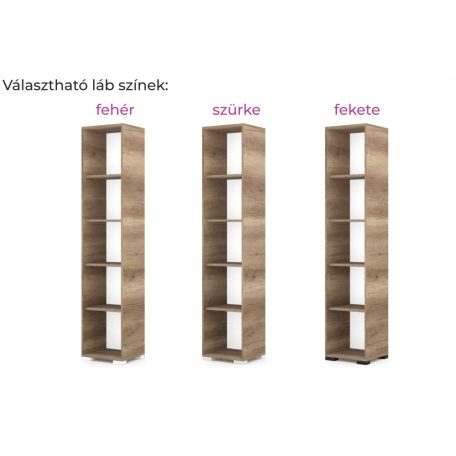 Könyvszekrény 42 széles, 203 magas