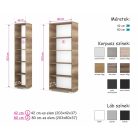 Könyvszekrény 42 széles, 203 magas