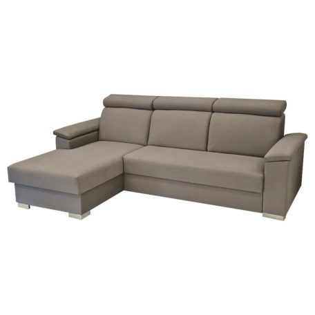 Manhattan sarokkanapé fejtámlákkal KPNYK szürke