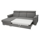 Manhattan sarokkanapé fejtámlákkal KPNYK szürke