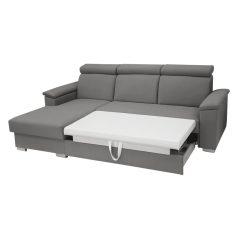 Manhattan sarokkanapé fejtámlákkal KPNYK szürke