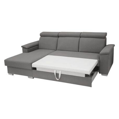 Manhattan sarokkanapé fejtámlákkal KPNYK szürke