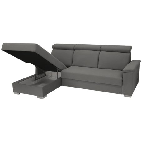 Manhattan sarokkanapé fejtámlákkal KPNYK szürke