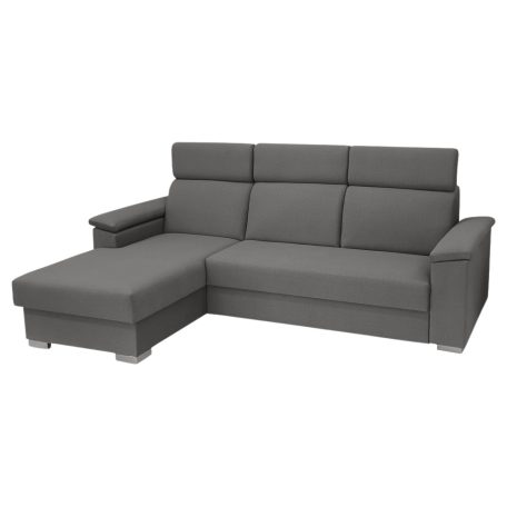 Manhattan sarokkanapé fejtámlákkal KPNYK szürke