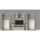 Modulo 200 cm magas nappali szekrény