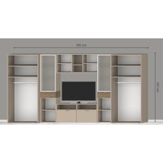 Modulo 200 cm magas nappali szekrény