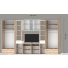 Modulo 234 cm magas elemes nappali több színben