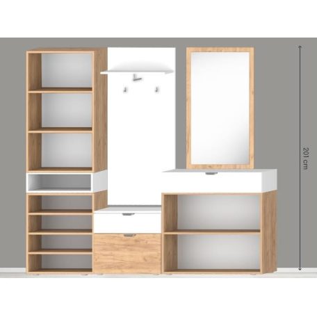 Modulo előszoba 210 cm tükörrel