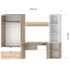 Akciós Modulo ifjúsági szoba 2 nagy fiókokkal