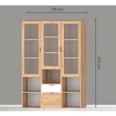 Modulo vitrin  201 cm magas több színben