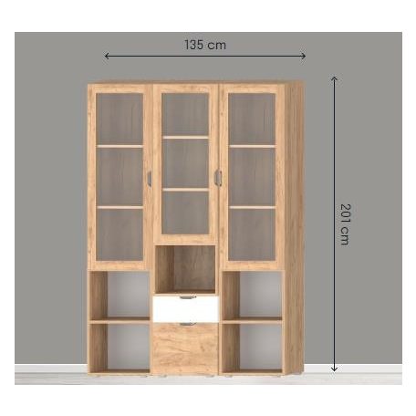 Modulo vitrin  201 cm magas több színben