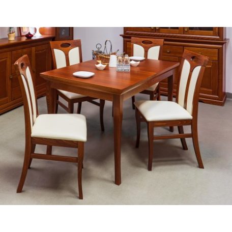 Rossini étkezőgarnitúra, asztal  85*140/180 + 4 szék