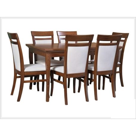 Rossini étkezőgarnitúra, asztal  90*180/230 + 6 Verdi székkel