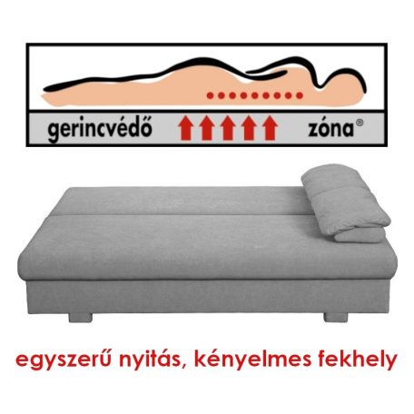 Diablo 165MA kanapéágy Gerincvédő Zónával