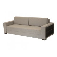   Toronto 155MA kanapéágy Gerincvédő Zónával polcos karfával, Megan szürke