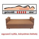Trento 165MB L alakú kanapéágy Gerincvédő Zónával vízzel tisztítható szövettel