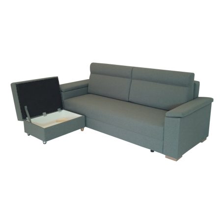 Trento 165MB L alakú kanapéágy Gerincvédő Zónával vízzel tisztítható szövettel