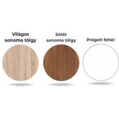 Zero Z34 1 ajtós, 3 nyitott polcos szekrény