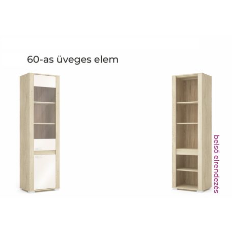 Formello 60 cm széles üveges elem
