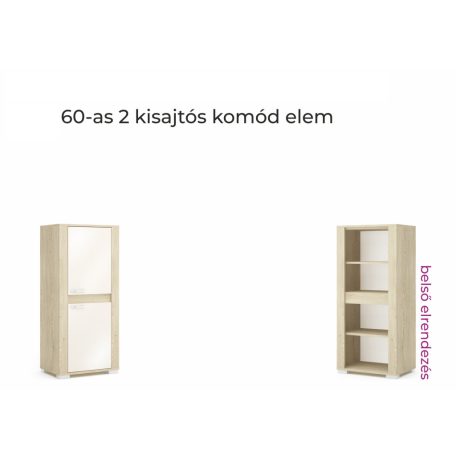 Formello 60 cm széles 2 ajtós komód