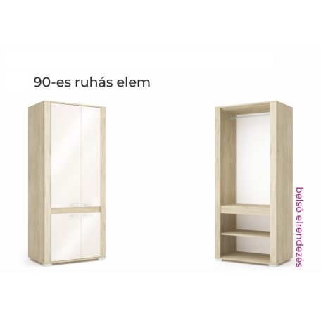 Formello 90 cm széles ruhás elem