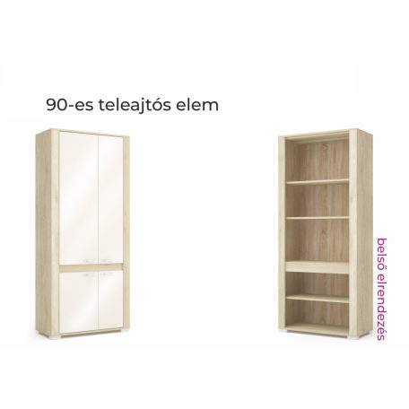 Formello 90 cm széles teleajtós elem