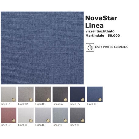 NovaStar Linea vízzel tisztítható bútorszövet